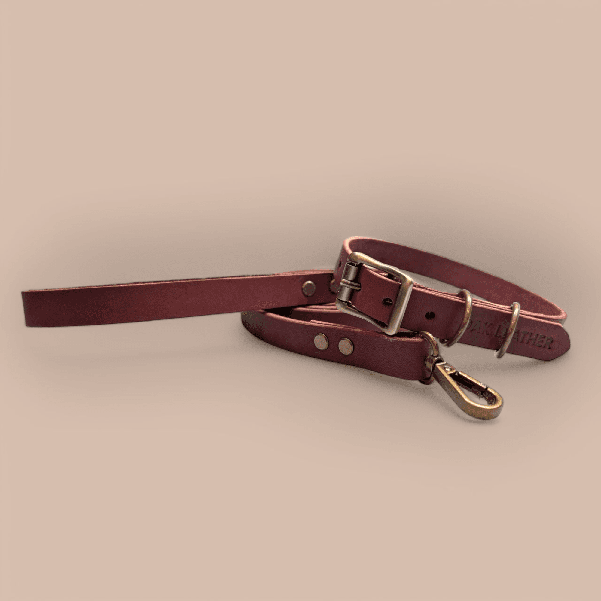 Custom leather dog collar